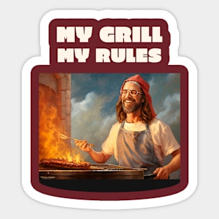 My Grill My Rules Sticker